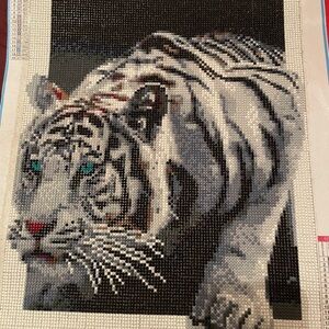 Majestic White Tiger Diamond Painting Kit